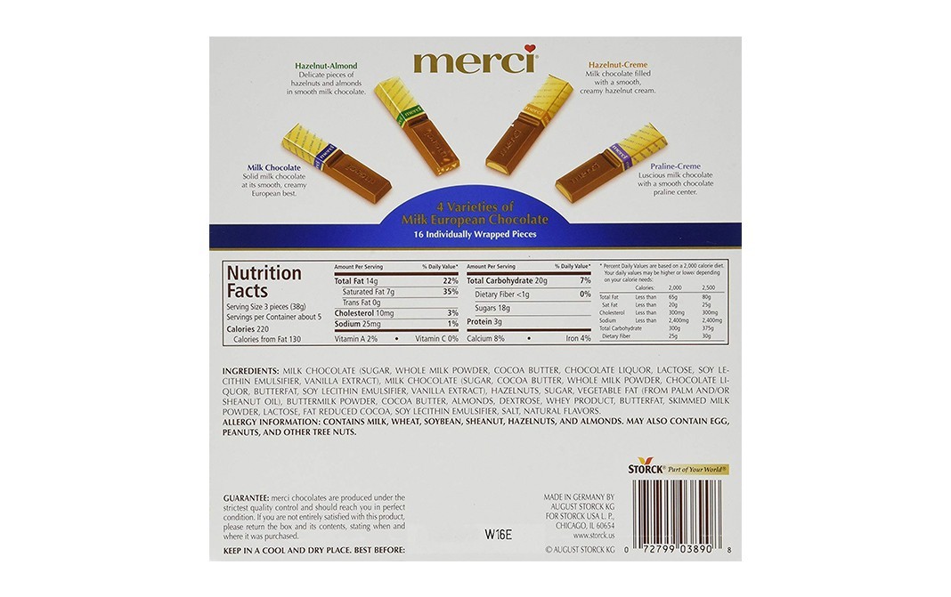 Merci Milk Chocolate Variety    Pack  200 grams
